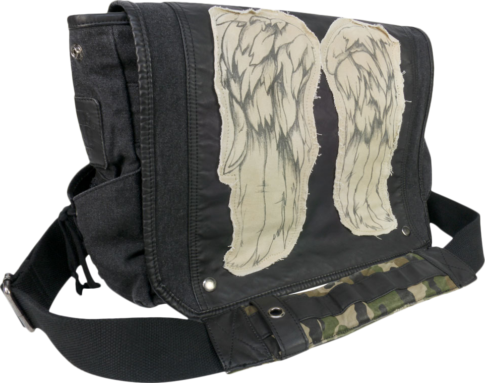 Daryl Leather Jacket Bag - Walking Dead - Daryl's Wings Messenger Bag (962x759), Png Download