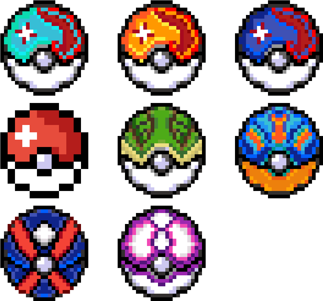 Random Custom Pokeballs - Circle (1200x1200), Png Download