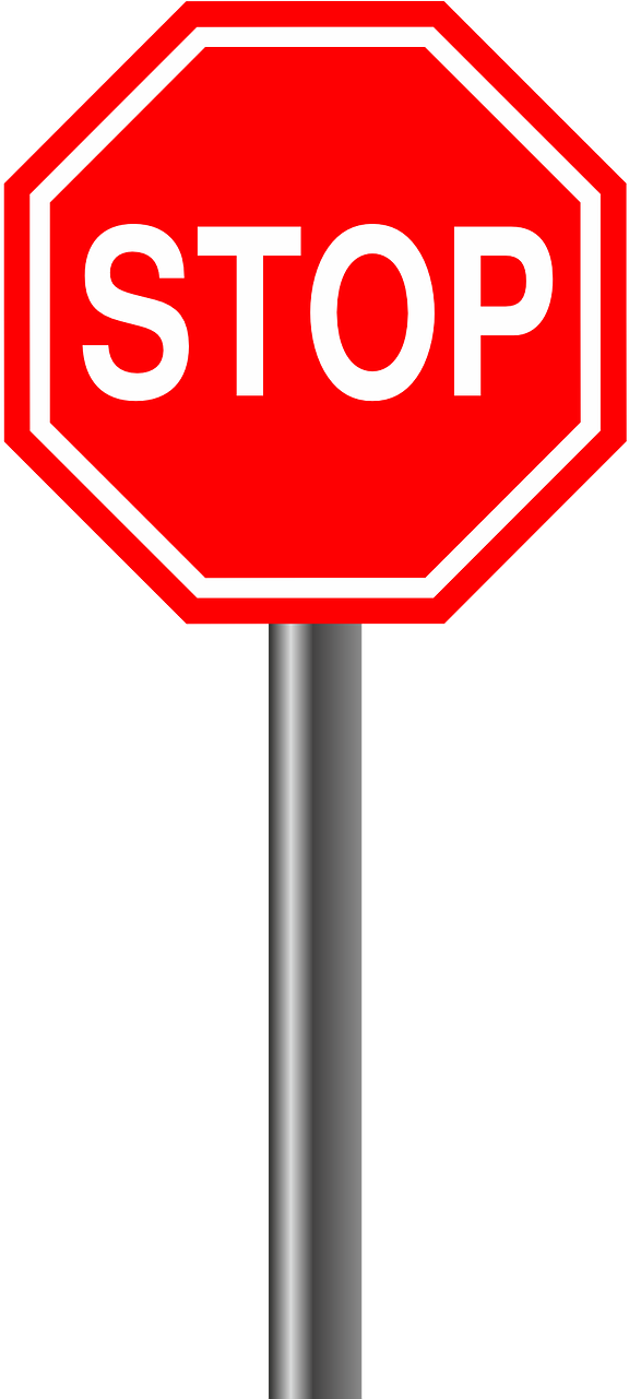 Stop Alloy Sign - Stop Sign Clipart Png (640x1280), Png Download