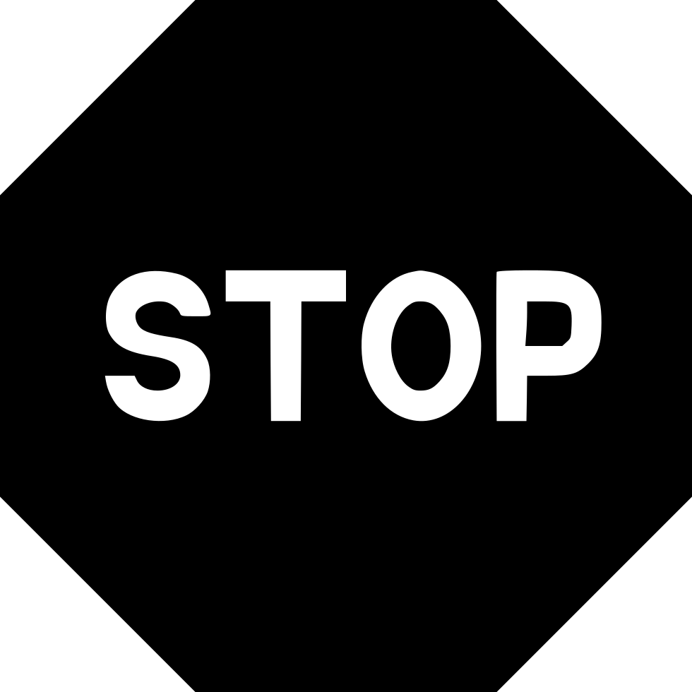 Stop Sign Play Pause Comments - Stop Cyber Bullying Sign (980x980), Png Download
