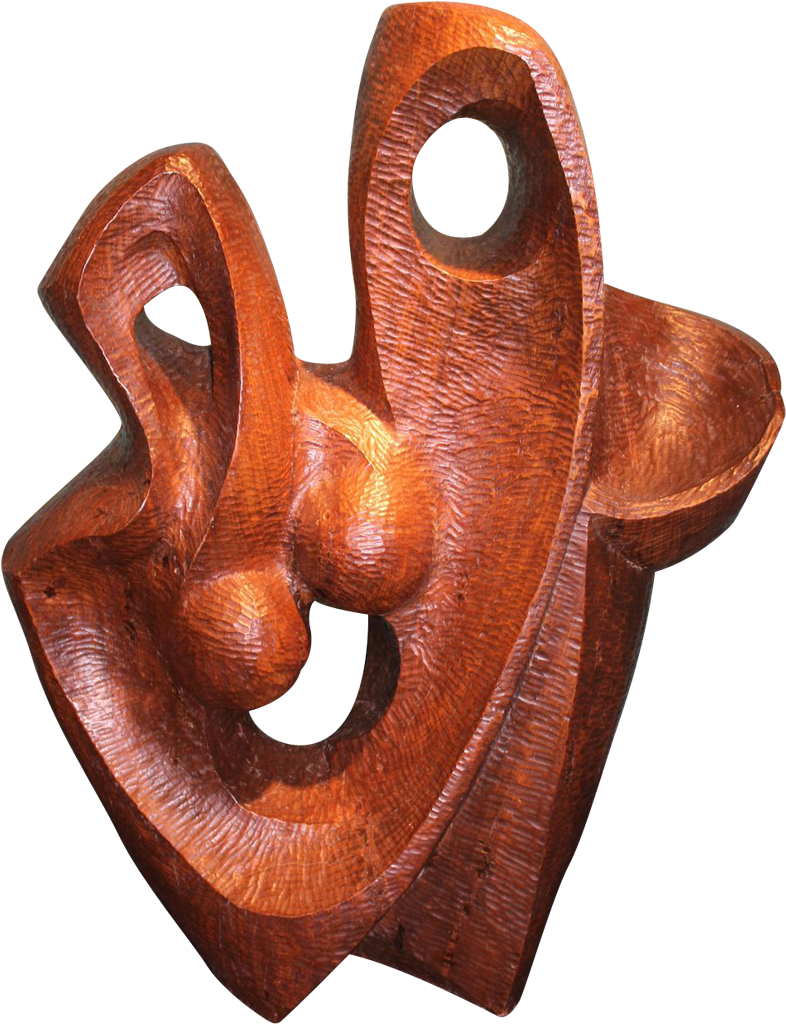 Robert Hughes Abstract Sculpture Carved From Wood From - Wood Carving (1023x1023), Png Download