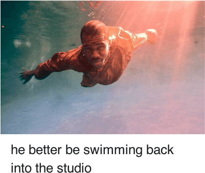 Sizzle Album Frank Ocean 635953022867251201 Twitter - Frank Ocean Swim Good (400x359), Png Download