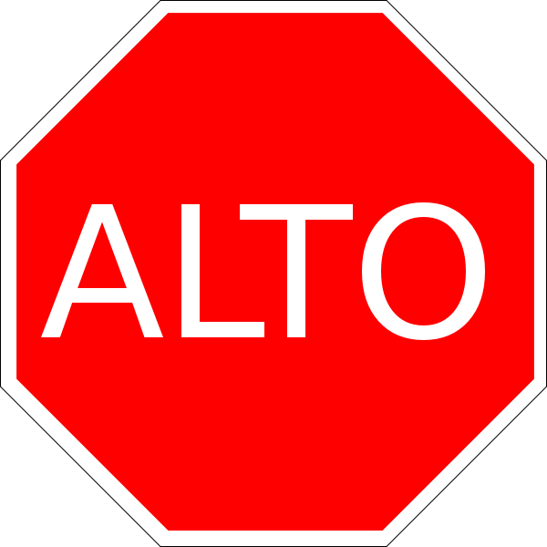 Free Download Stop Sign Clipart Signage Logo Line - Stop Sign (600x600), Png Download