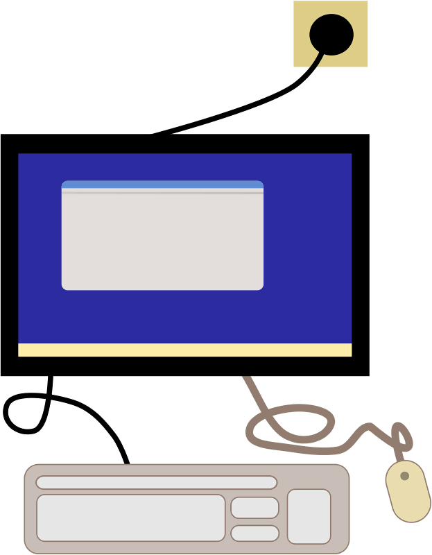 Computer Terminal (623x800), Png Download