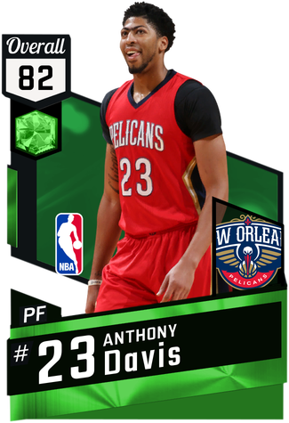 Anthony Davis Emerald Card - Larry Sanders Nba 2k17 (325x475), Png Download