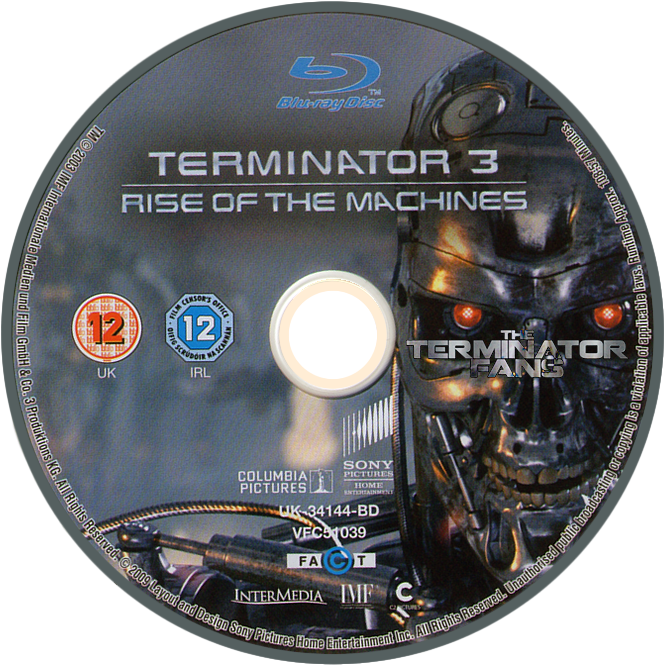 Rise Of The Machines Blu-ray - Terminator 3 Blu Ray Disc (919x801), Png Download