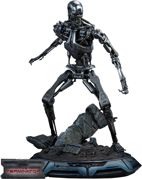 5" Terminator Maquette Terminator T-800 Endoskeleton - T 800 Endoskeleton (480x601), Png Download