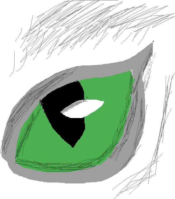 Cat Eye - Sketch (700x700), Png Download