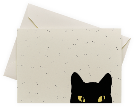 Cat Eye Stationery - Cat (503x599), Png Download