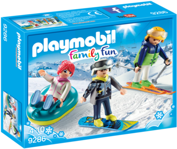 Winter Sports Trio - Playmobil Skiers (480x336), Png Download