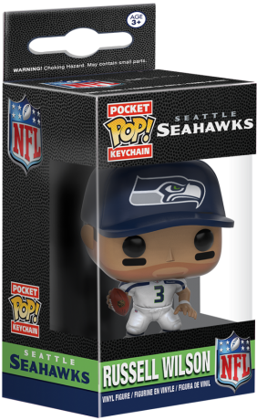 Funko Pop! Keychain Nfl Russell Wilson (560x560), Png Download