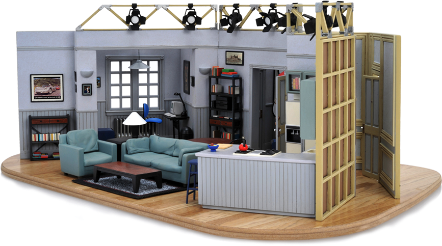 2 3 4 - Seinfeld Apartment Model (958x536), Png Download