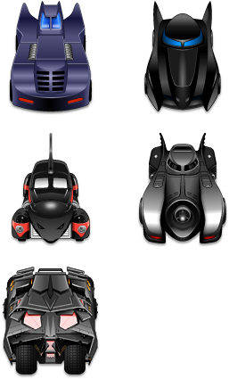 Search - Batmobile Icon Pack (296x444), Png Download