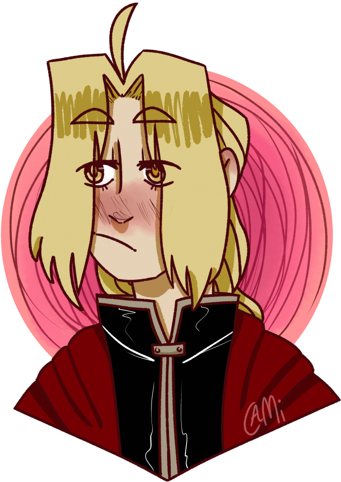Edward Elric - Cartoon (816x1000), Png Download