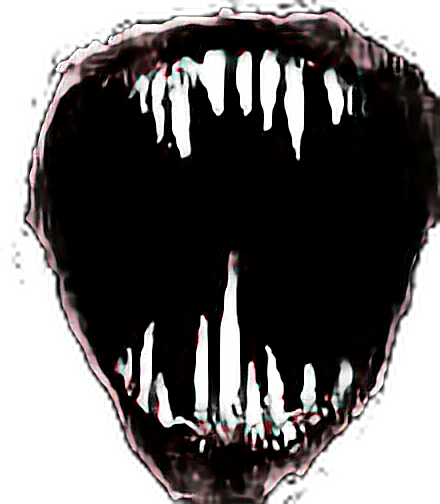 Evil Mouth Png (440x504), Png Download