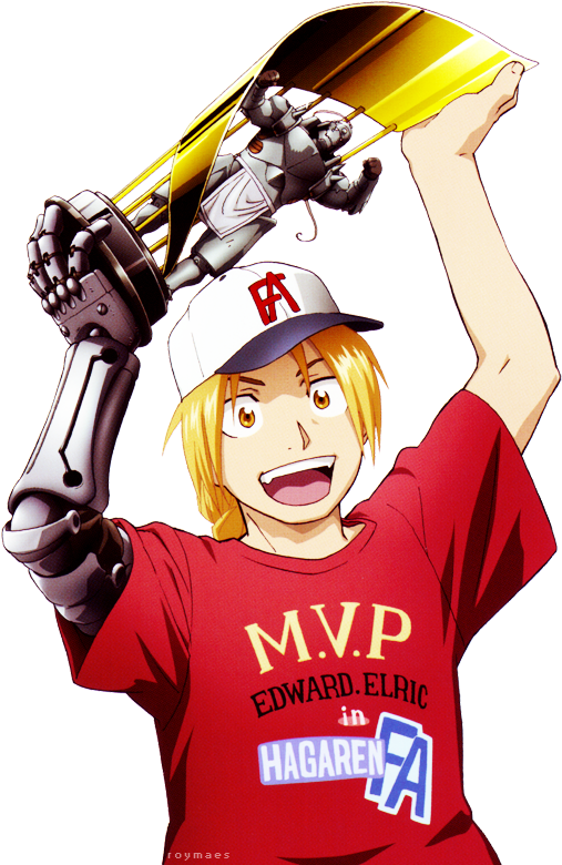 Baseball Champ - Fma Edward Elric Deviantart (500x723), Png Download