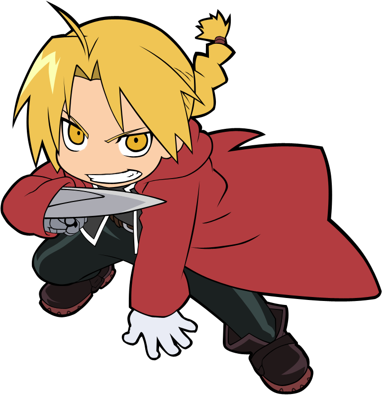 Picture - Fullmetal Alchemist Edward Chibi (768x794), Png Download