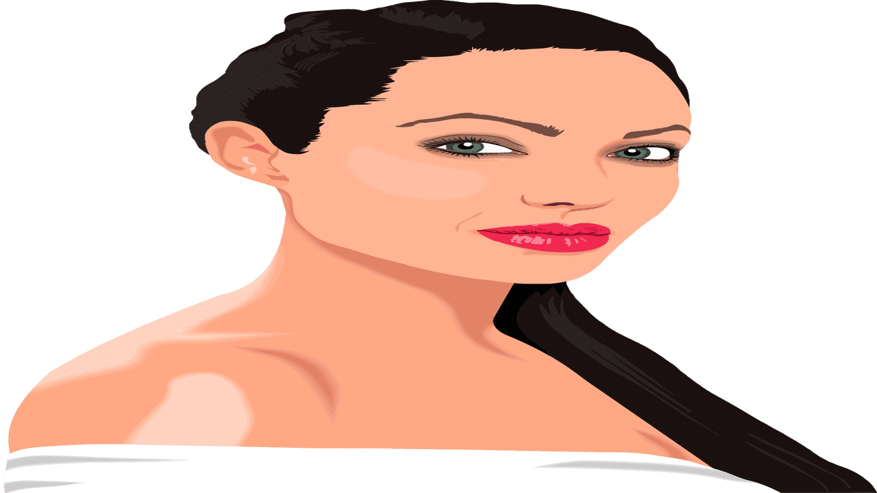 Brad Pitt, Angelina Jolie And Divorce - Angelina Jolie Silhouette Vector (1280x720), Png Download