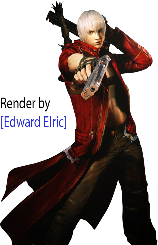 [service And Showoff] [edward Elric]'s Renders - Devil May Cry Dante Redesign (547x858), Png Download