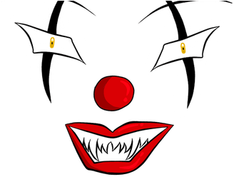 Scary Face K Pictures Full Hq Wallpaper - Evil Clown Eyes Transparent (450x300), Png Download