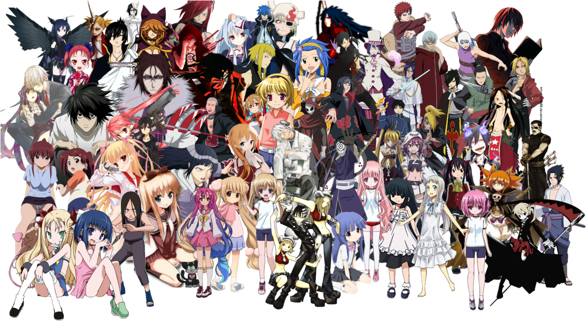 My Favourite Anime Characters By Shadonflamess On Deviantart - My Favorite Anime Characters (1191x670), Png Download