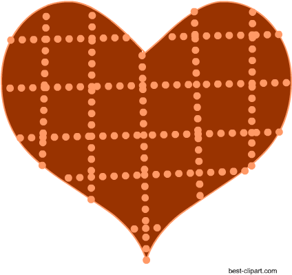 Heart With Dotted Lines, Clip Art - Heart (450x450), Png Download