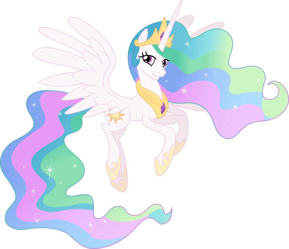 Download By Theshadowstone On Deviantart - Mlp Celestia Flying Vector PNG  Image with No Background - PNGkey.com