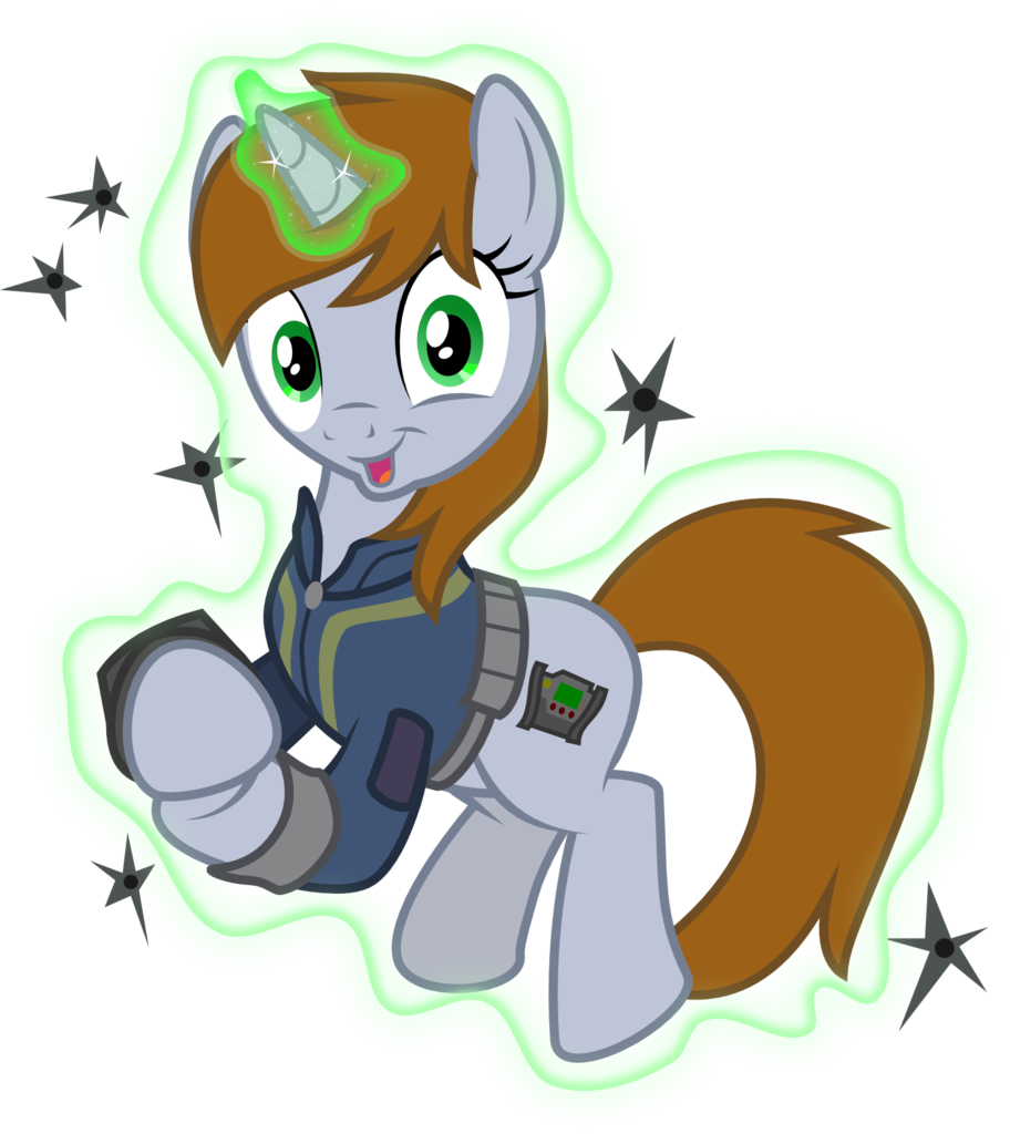 Brisineo, Bullet Holes, Clapping, Clothes, Faic, Fallout - My Little Pony: Friendship Is Magic (912x1024), Png Download