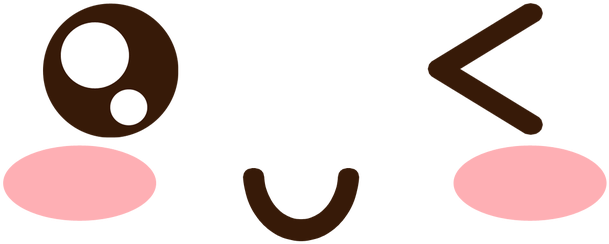 Sticker Cute Hamster Png - Kawaii Smiley Png (640x279), Png Download