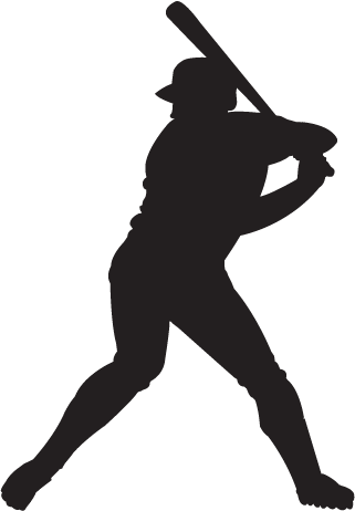 Curl Clipart Baseball - Baseball Player Vector Png (321x462), Png Download