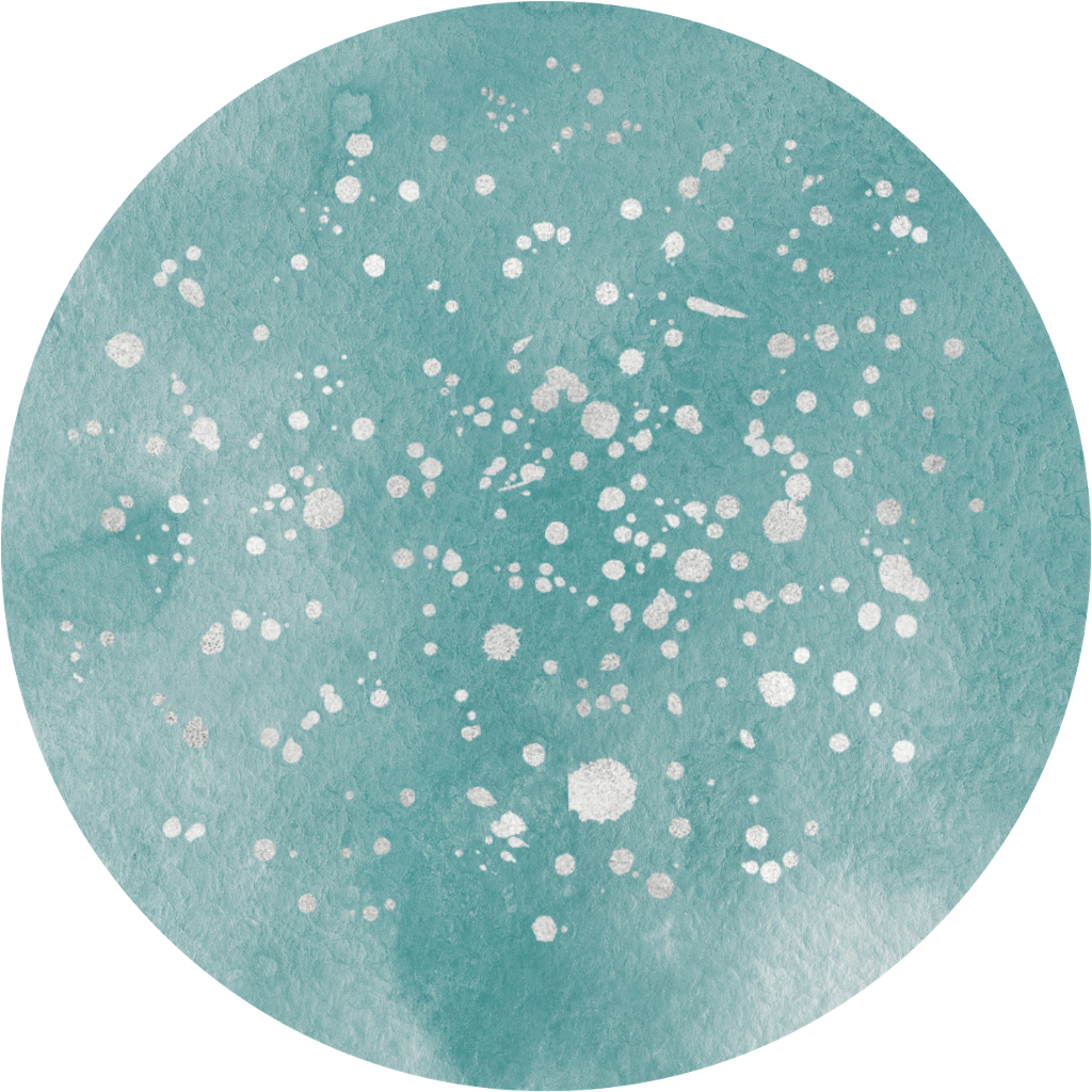 Teal Silver Green Aqua Watercolor Circle Ftestickers - Silver (1024x1024), Png Download