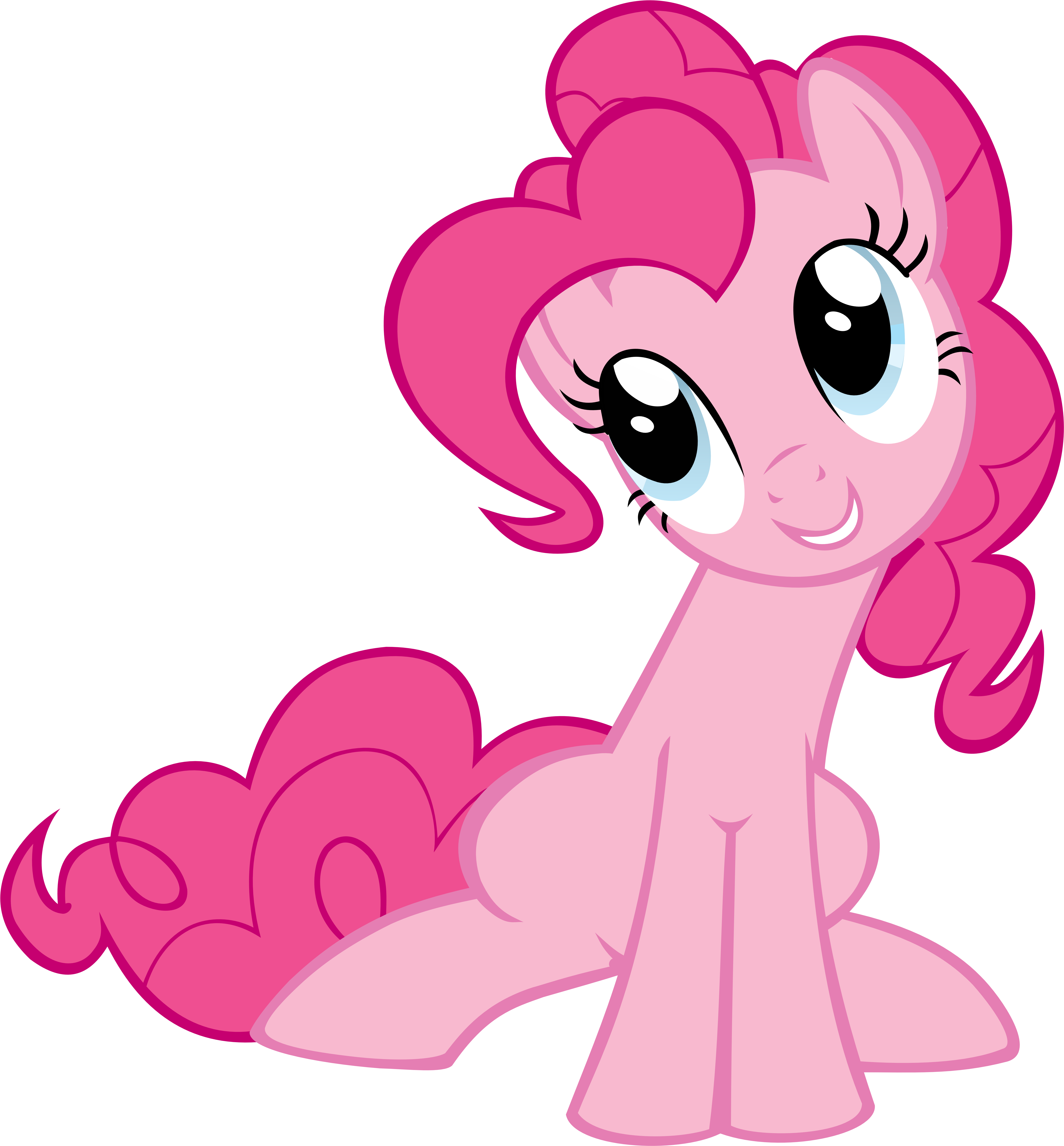 Cotton Candy Clipart Purple - My Little Pony Pinkie Pie (6000x6455), Png Download