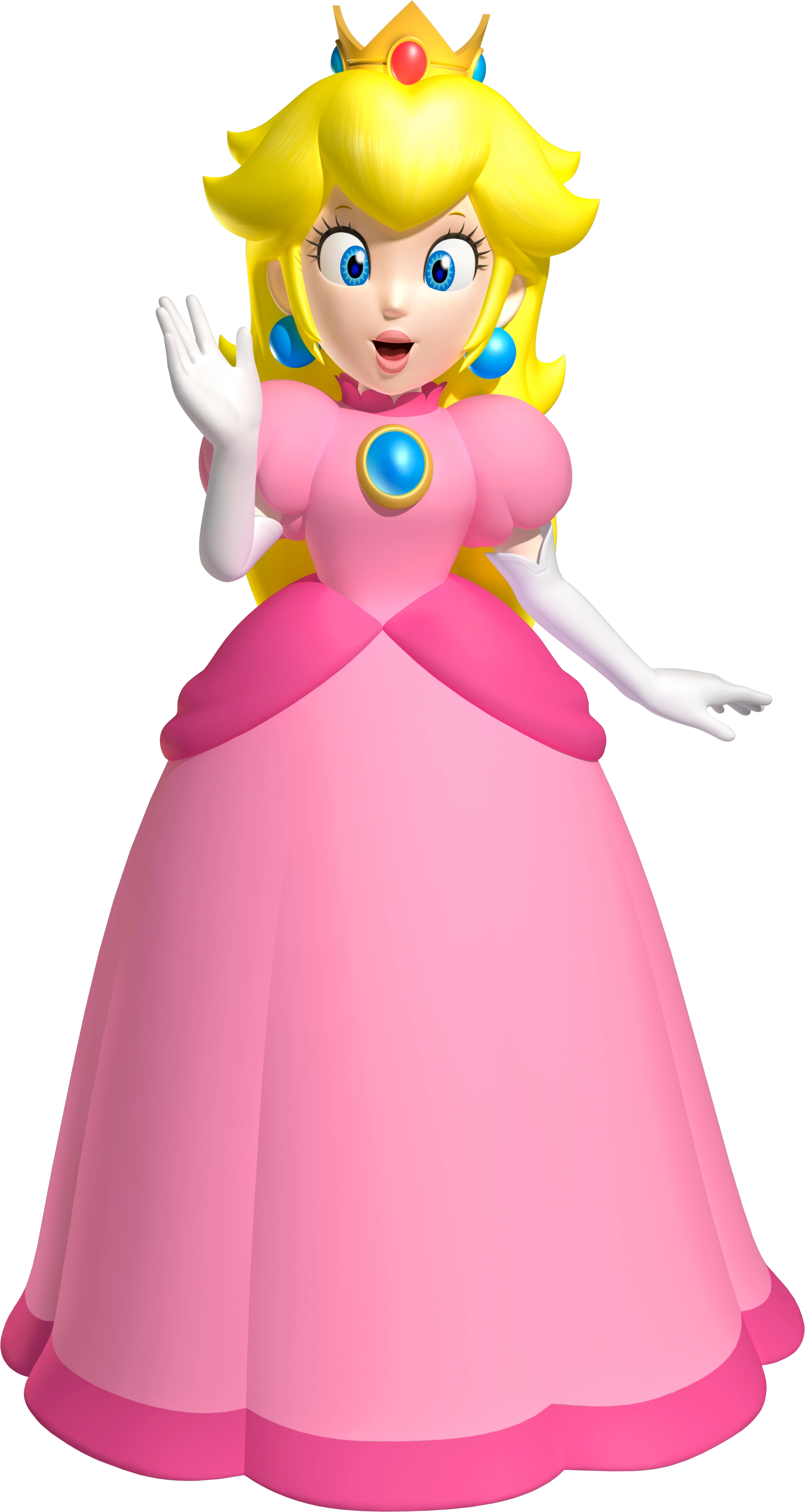 Clip Stock Image Peach Png Super Fanon Fandom Powered - Princess Peach Png (1953x3666), Png Download