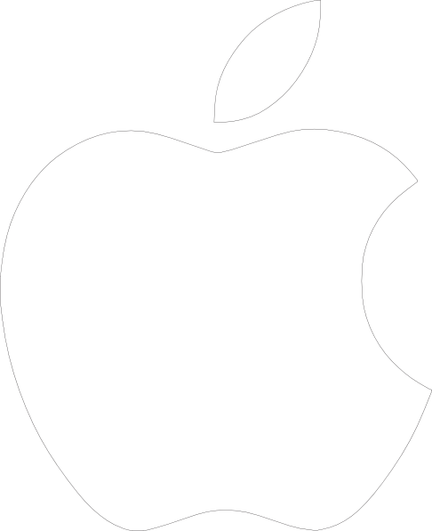 How To Set Use White Apple Logo On Black Background (486x597), Png Download