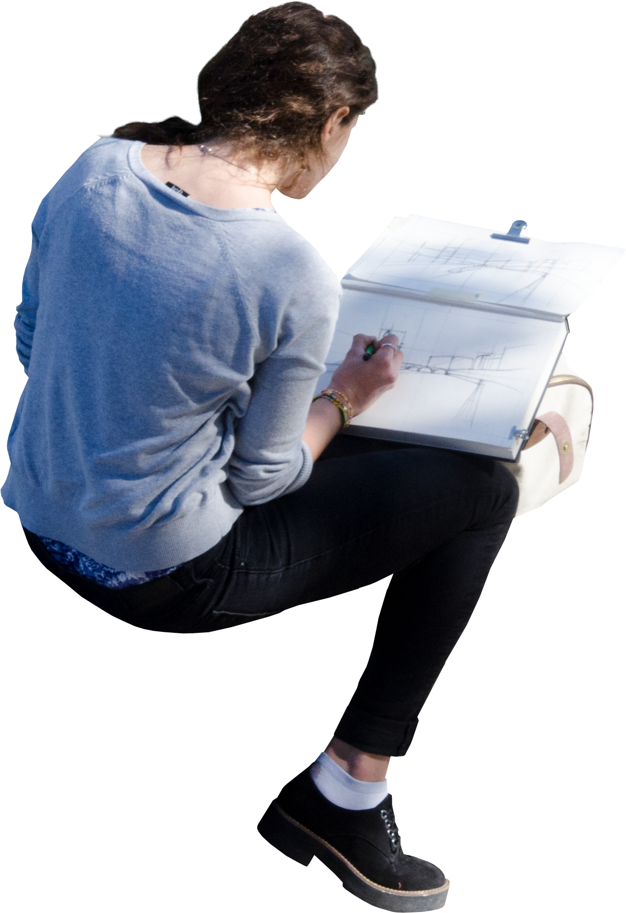 Free - Sitting (1853x1853), Png Download