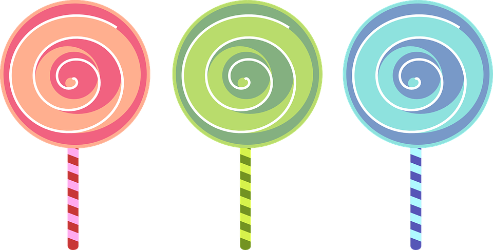 Lollipop Clipart Piece Candy - Lollipop Graphic (960x487), Png Download
