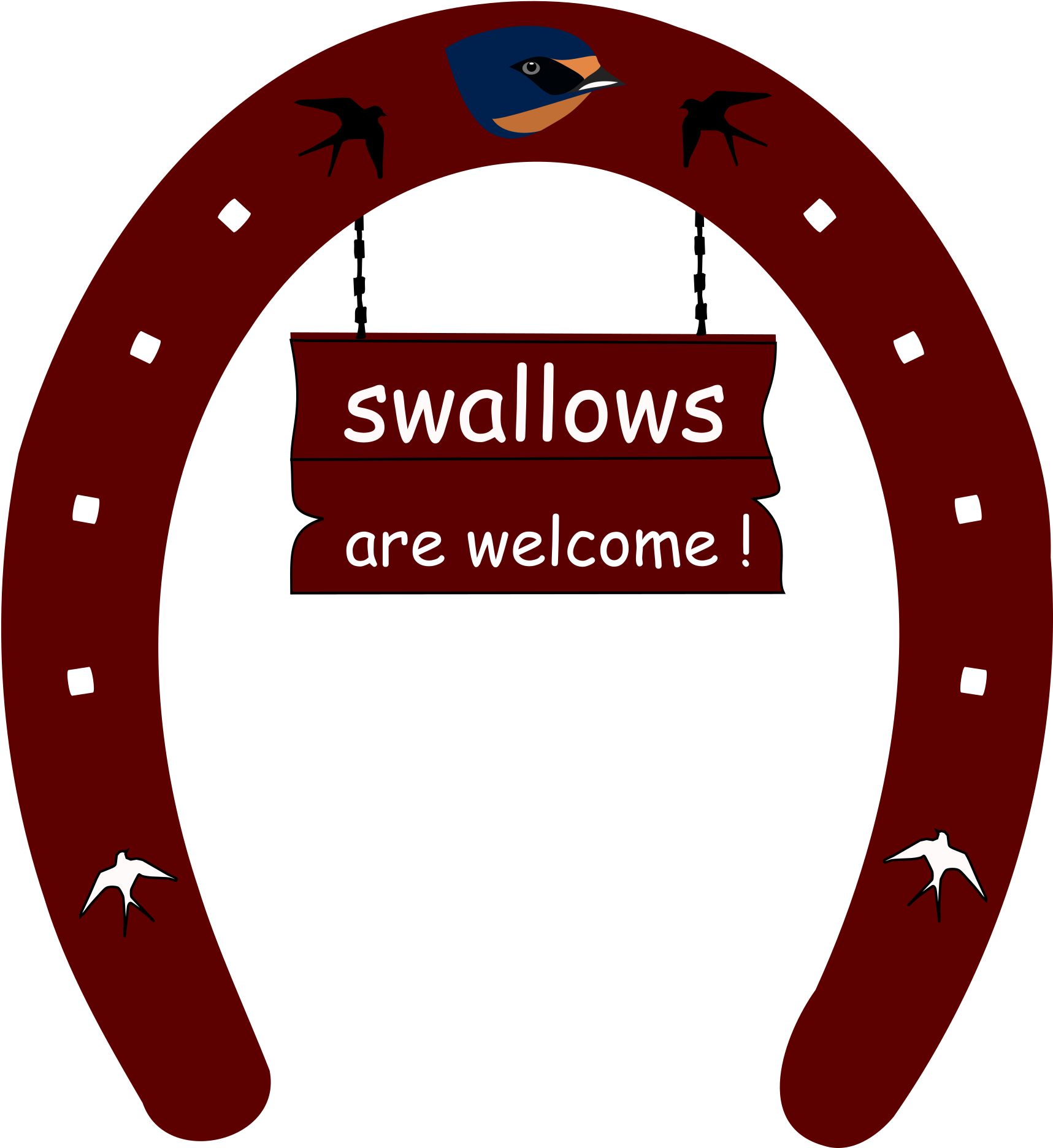 This Free Icons Png Design Of Swallow-welcome (2000x2400), Png Download