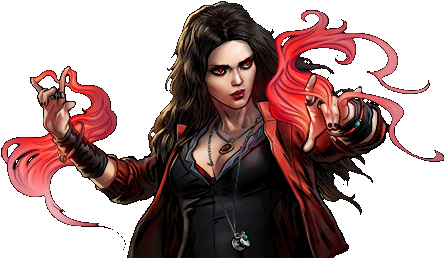 Scarlet Witch - Scarlet Witch Marvel Avengers Alliance (457x270), Png Download