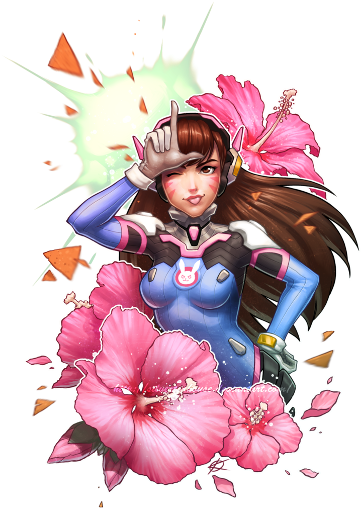 Overwatch Art, Overwatch, Blizzard, Blizzard Entertainment, - Overwatch D Va Tentacles (811x1147), Png Download
