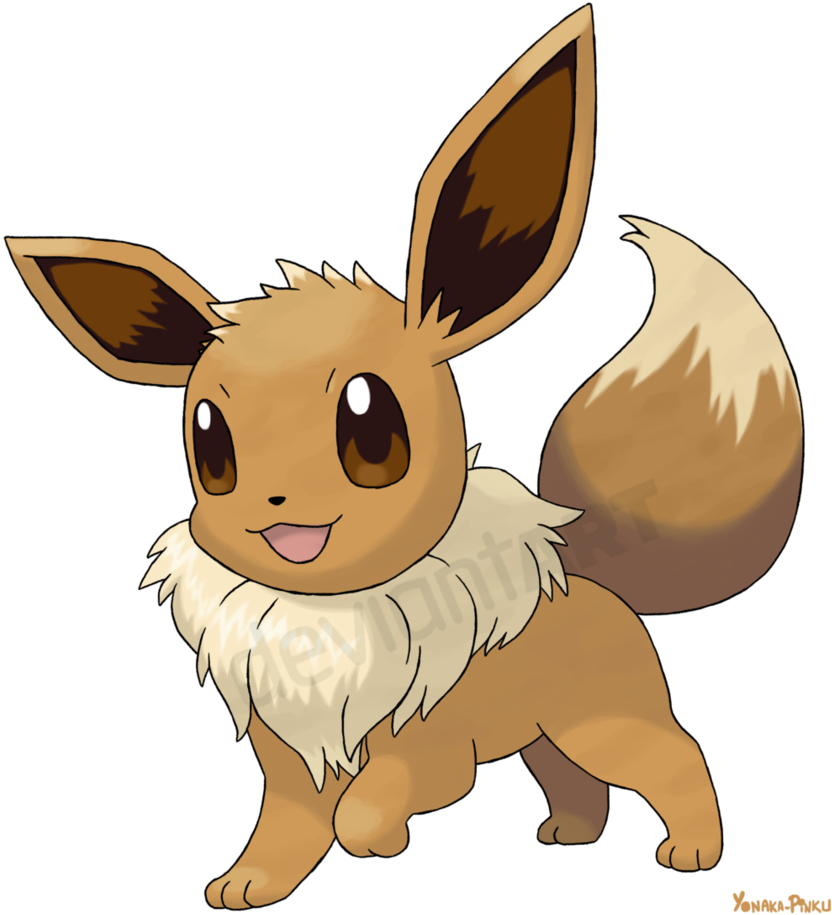 Eevee - Eevee Evoli (861x927), Png Download