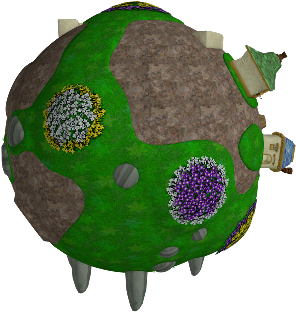 Download Zip Archive - Super Mario Galaxy 2 Planet (750x650), Png Download