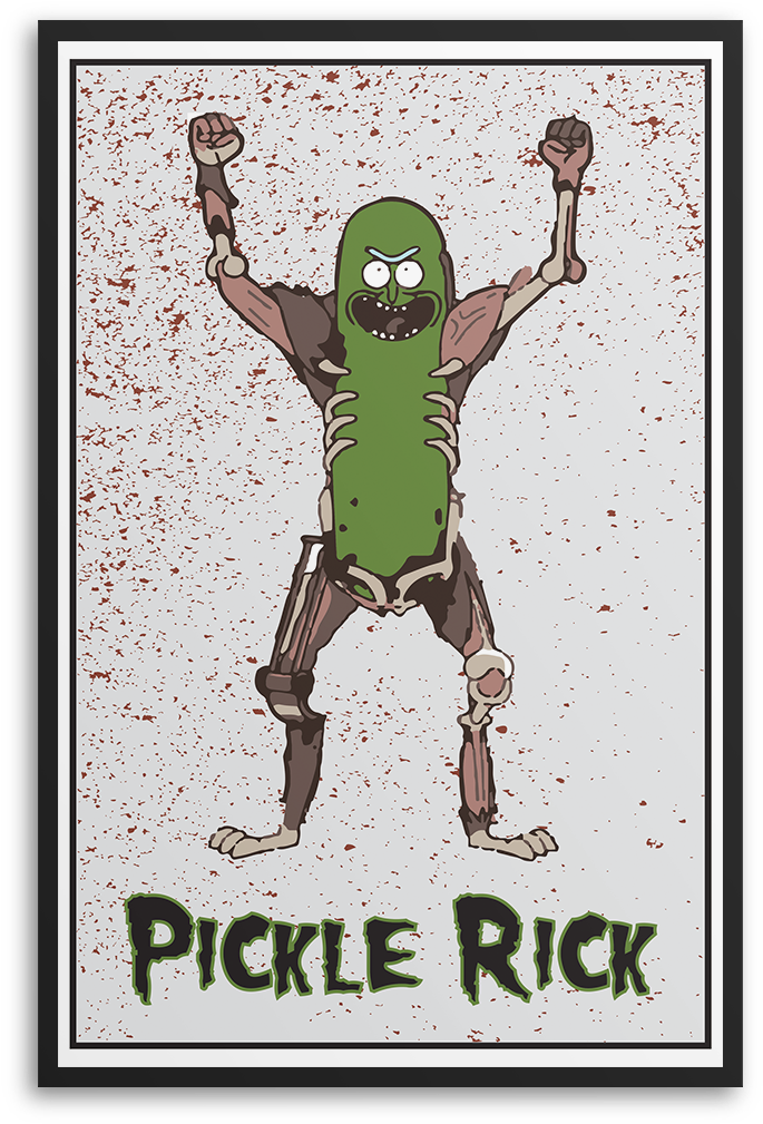 Rick And Morty - Rick And Morty Pickled Rick (1024x1024), Png Download