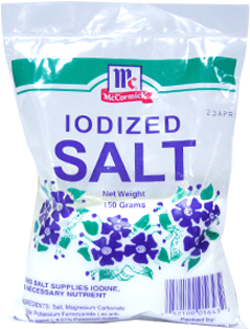 Mcc34 Mccormick Iodized Salt 150g - Iodized Salt Brands Philippines (400x400), Png Download