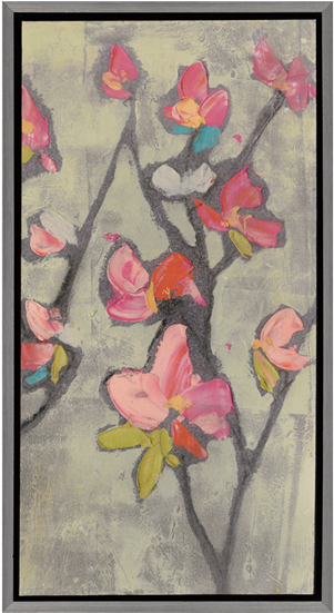 Giclee Print: Impasto Flowers Iii By Jennifer Goldberger (550x550), Png Download