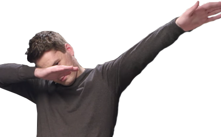 Dab Arm Png - Transparent Background Discord Emojis (448x278), Png Download