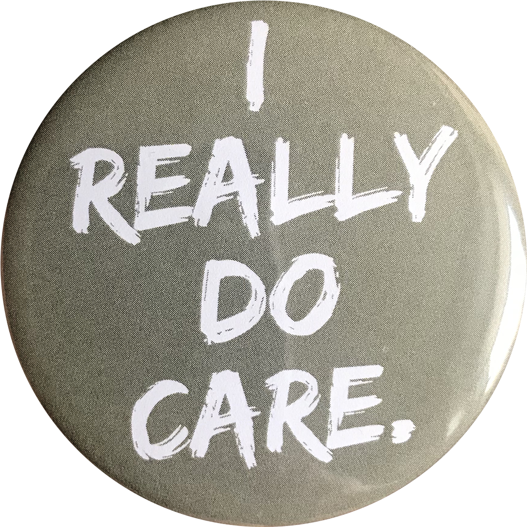 'i Really Do Care' Button - My Dragon Is Scared By Katrina Kahler 9781535094856 (1500x1500), Png Download