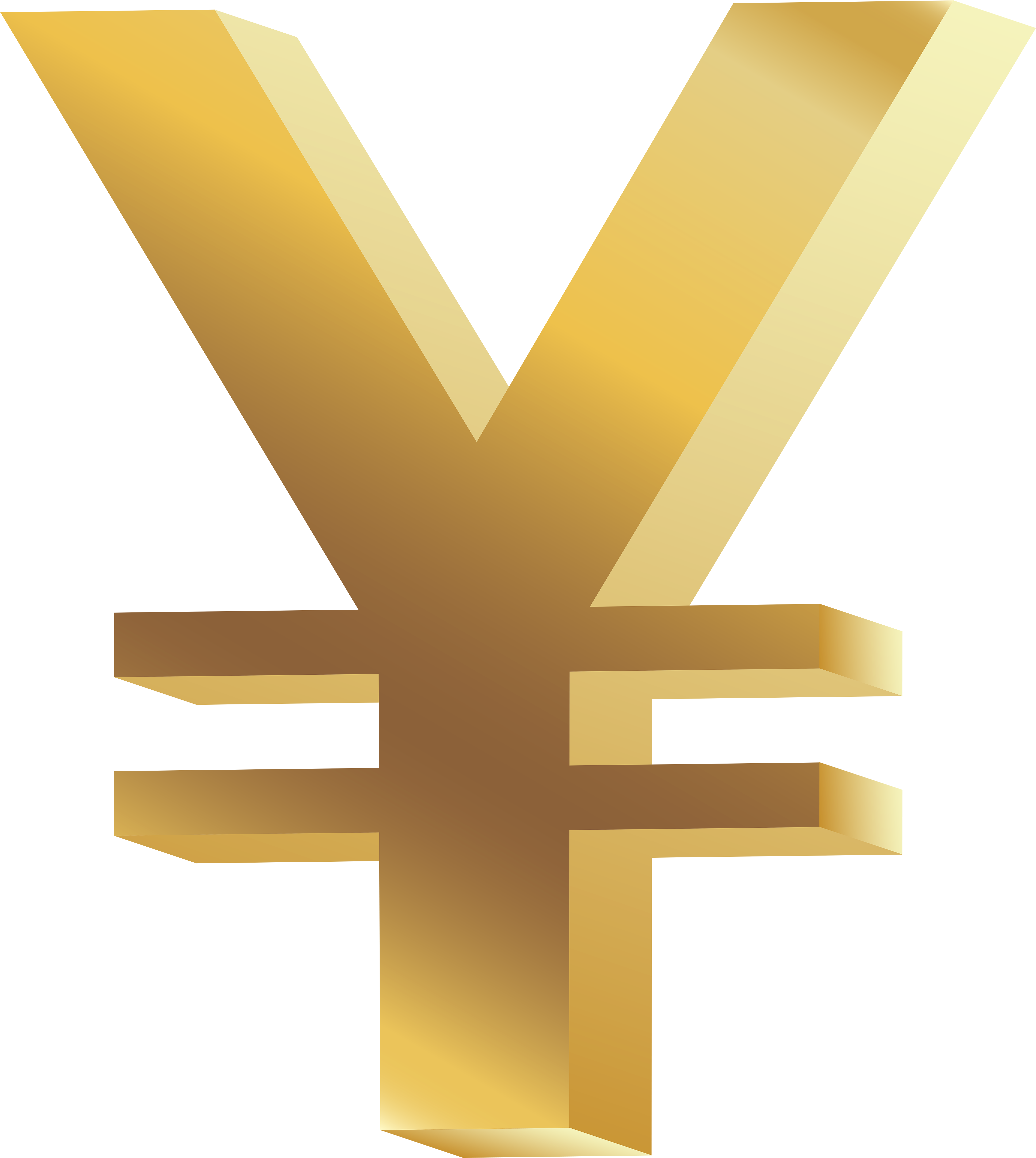 Yen Symbol Png Clip Art (4475x5000), Png Download