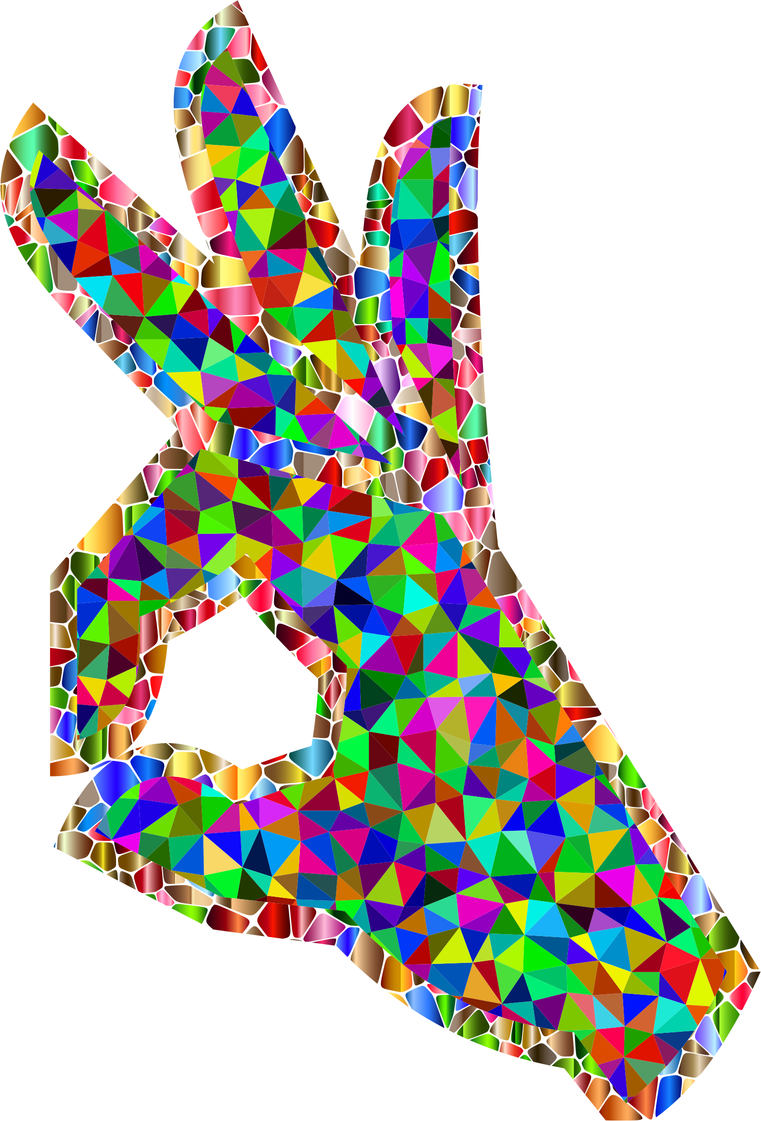 This Free Icons Png Design Of Prismatic Low Poly Ok (1502x2213), Png Download