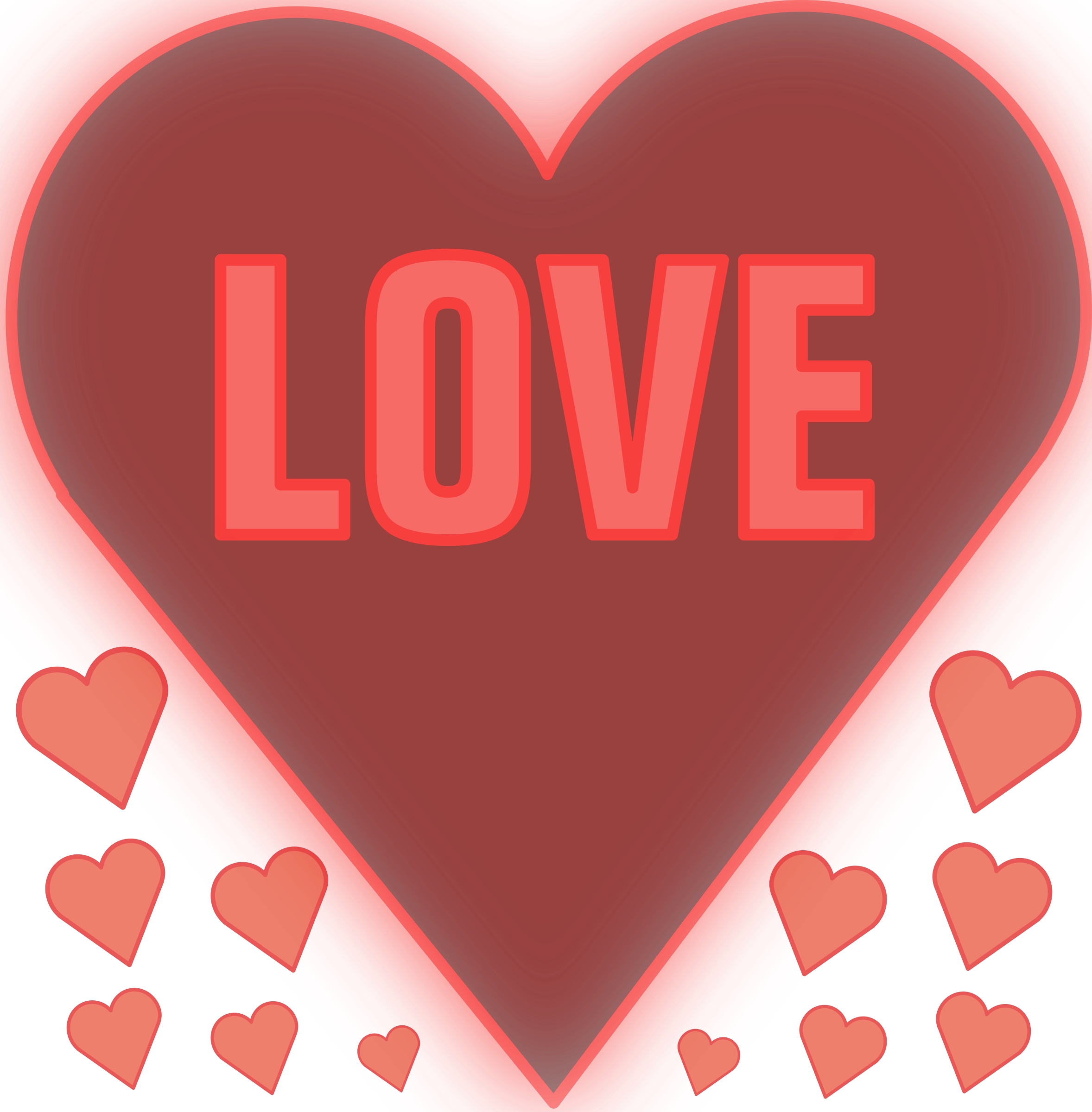 Download Free Vector Love In A Heart Clip Art - Good Morning Hindi Sms Love  PNG Image with No Background 