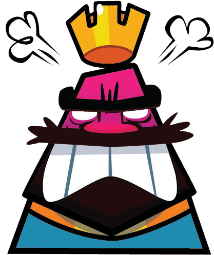 Angry Face - Clash Royale Emojis Gif (434x519), Png Download